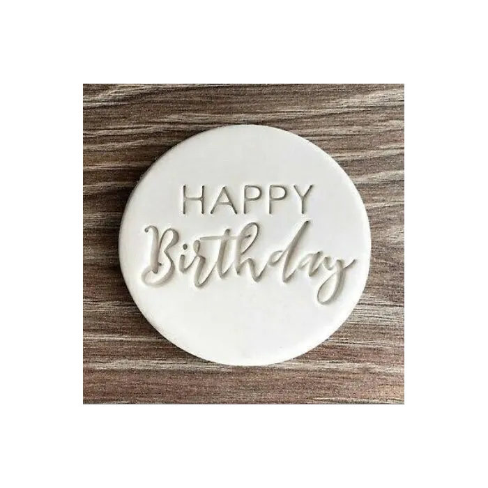 Ausstechform - Happy Birthday Schriftzug