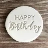 Cookie cutter mold - Happy Birthday lettering