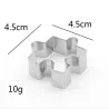 Koekjesvorm - puzzelvorm - roestvrij staalBakvormen