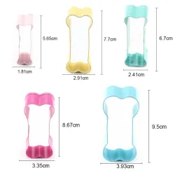 Cookie cutter mold - bone shaped - stainless steel - 5 pieces