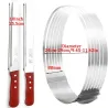 Cake slicer / mold - bread knife - stainless steel