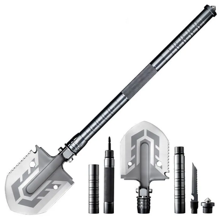 Multi-purpose shovel - garden / military / camping tool - foldable