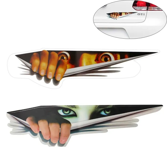 Autosticker - 3D glurende ogenStickers