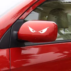 Naklejka na samochód / motocykl - złośliwe oczy - wodoodporna - 13 * 3,5 cmNaklejki