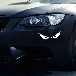 PegatinasCar / motorcycle sticker - evil eyes - waterproof - 13 * 3.5cm
