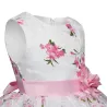 Luxus Mädchen Kleid - Blumenmuster & Schleife