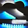 Luce per auto DRL - super luminosa - striscia LED flessibile - impermeabile - 2 pezzi