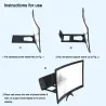 12" - HD projector - phone screen magnifying - curved glass - adjustableAccessories