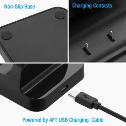 Xbox One kontrolladdare - med 2 * 300 mAh batteri - laddningsdocka