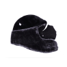 Warme Winter-Ledermütze - mit Hals- / Gesichtsbedeckung / Ohrenklappen - russisches / sowjetisches Abzeichen