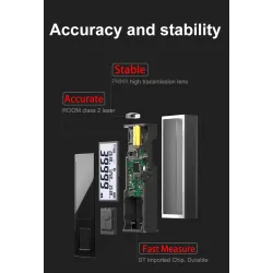 SNDWAY - digital laser rangefinder - LCD - 40M / 50M / 60M