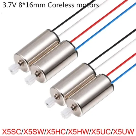 CW / CCW - silnik - 3,7 V - 8 * 16 mm - dla SYMA X5SC X5SW X5HC X5HW X5UC X5UW X9 X9S RC DroneMotor