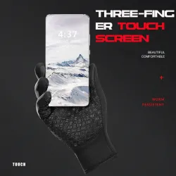 Warme winterhandschoenen - touchscreen - waterdicht - met ritssluiting - unisexHandschoenen