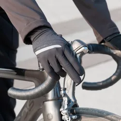 Wiatroszczelne / termiczne rękawiczki rowerowe - opuszki palców z ekranem dotykowym - unisexRękawiczki
