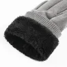 Gants chauds et élégants - fonction écran tactile - avec bouton décoratif