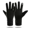 Gants chauds et élégants - fonction écran tactile - avec bouton décoratif