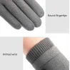 Gants chauds et élégants - fonction écran tactile - avec bouton décoratif