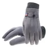 Winter-Wildlederhandschuhe - Touchscreen-Funktion - winddicht - rutschfest - unisex