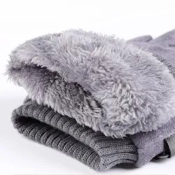 Winter-Wildlederhandschuhe - Touchscreen-Funktion - winddicht - rutschfest - unisex