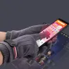 Winter-Wildlederhandschuhe - Touchscreen-Funktion - winddicht - rutschfest - unisex