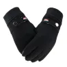 Winter-Wildlederhandschuhe - Touchscreen-Funktion - winddicht - rutschfest - unisex