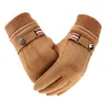 Winter-Wildlederhandschuhe - Touchscreen-Funktion - winddicht - rutschfest - unisex