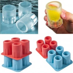 Cubitos de hielo en forma de vaso - bandeja de silicona - molde