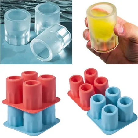 IJsblokjes in de vorm van een glas - siliconen bak - malBar producten
