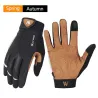 Sport gloves - touch screen function - reflective - half / full fingers design - unisex