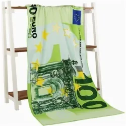 Großes Bade- / Strandtuch - 100 US / 100 - 500 EU - US / UK Flag