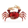 Elegant brooch - crab shaped