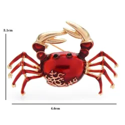 Spilla elegante - a forma di granchio