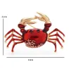 Elegant brooch - crab shaped