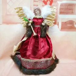 Ange souriant - poupée debout - décoration de Noël