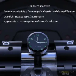 7/8" - universelle Motorrad-Lenkeruhr - wasserdicht