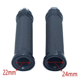 Motorcycle handlebar grips - rubber covers - 22mm / 24mm