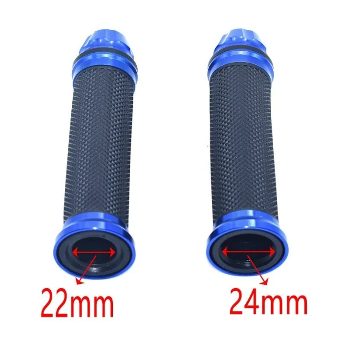 Stuurgrepen voor motorfietsen - rubberen kappen - 22 mm / 24 mmHand Grips & End