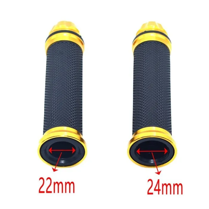 Stuurgrepen voor motorfietsen - rubberen kappen - 22 mm / 24 mmHand Grips & End