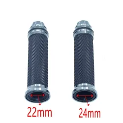 Uchwyty kierownicy motocyklowej - gumowe nakładki - 22mm / 24mmRękojeści & Końcówki