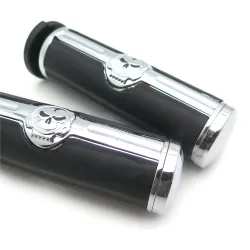 Motorhandgrepen - schedel - voor Harley Davidson VRSC XL XR Dyna Softail YAMAHA - 25 mmHand Grips & End