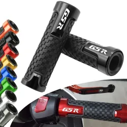 Motorradlenkergriffe - Aluminium / Gummi - 22mm - für Suzuki / universal