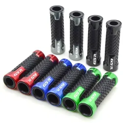 Chwyty kierownicy motocyklowe - aluminium / guma - 22mm - do Suzuki / uniwersalneRękojeści & Końcówki