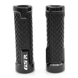 Chwyty kierownicy motocyklowe - aluminium / guma - 22mm - do Suzuki / uniwersalneRękojeści & Końcówki