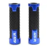 Motorcycle handlebar grips - aluminum / rubber - 22mm - for Suzuki / universal