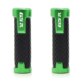 Motorradlenkergriffe - Aluminium / Gummi - 22mm - für Suzuki / universal