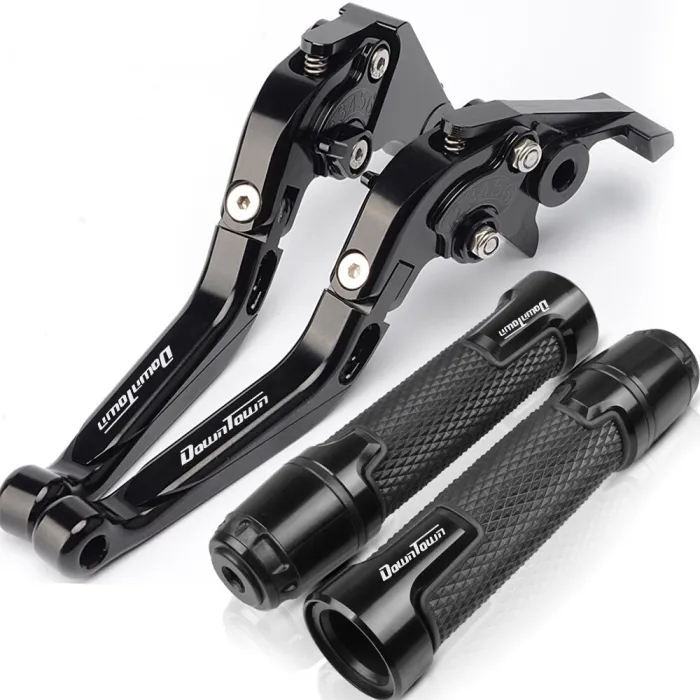 For KYMCO DOWNTOWN 125i 200i 300i 350i DT 125 200 300 350 Motorcycle CNC Brake Clutch Levers Handlebar Grip Handle Hand Grips