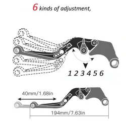 Motorcycle Brake Clutch Levers Handlebar knobs Handle Hand Grips For Yamaha MT03 MT-03 MT 03 2015 2016 2017 2018 2019 2020 2021