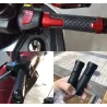 Chwyty kierownicy motocyklowe - aluminium / guma - 22mm - do Suzuki / uniwersalneRękojeści & Końcówki