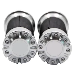 Chrom Motorrad Lenkergriffe - 25mm - für Harley Sportster / Touring / Dyna