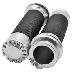 Chromen handvatten voor motorfietsen - 25 mm - voor Harley Sportster / Touring / DynaHand Grips & End